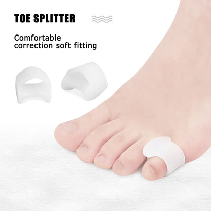 1 Pair Silicone Bone Thumb Orthotics Corrector Hallux Valgus Toe Separator Feet Care Thumb Orthotics Foot Care Tools 2020 S/L