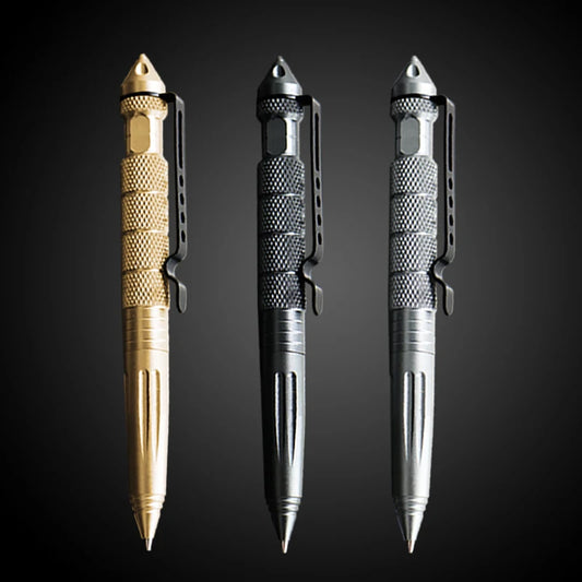 1/8Pcs Tool Pens Multi-functional Pen Tactical Tungsten Steel Rotating Unisex Pen Window Glass Metal Ballpoint Multifunctional