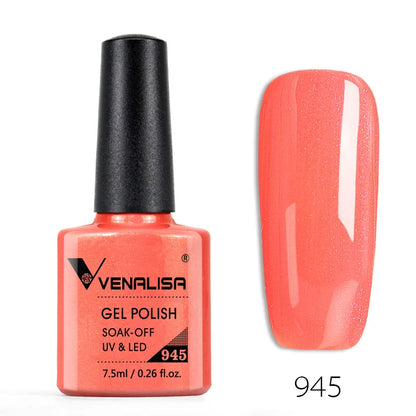 Venalisa Fashion Bling 7.5ml Nude Color Series Soak Off UV LED Nail Gel Polish Cosmetics Nail Manicure Gel Polish Nail Varnish