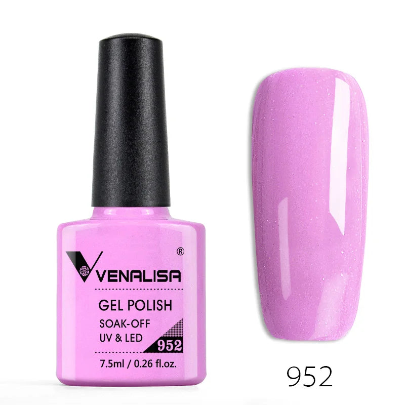 Venalisa Fashion Bling 7.5ml Nude Color Series Soak Off UV LED Nail Gel Polish Cosmetics Nail Manicure Gel Polish Nail Varnish