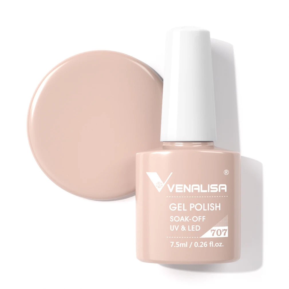 Venalisa Fashion Bling 7.5ml Nude Color Series Soak Off UV LED Nail Gel Polish Cosmetics Nail Manicure Gel Polish Nail Varnish