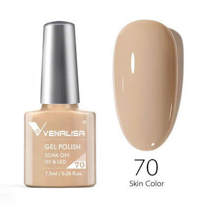 Venalisa Fashion Bling 7.5ml Nude Color Series Soak Off UV LED Nail Gel Polish Cosmetics Nail Manicure Gel Polish Nail Varnish