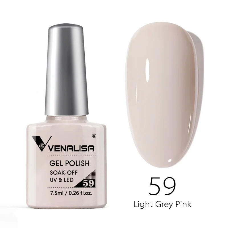 Venalisa Fashion Bling 7.5ml Nude Color Series Soak Off UV LED Nail Gel Polish Cosmetics Nail Manicure Gel Polish Nail Varnish