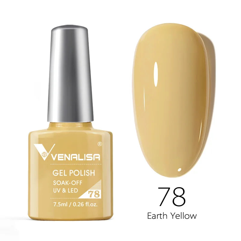 Venalisa Fashion Bling 7.5ml Nude Color Series Soak Off UV LED Nail Gel Polish Cosmetics Nail Manicure Gel Polish Nail Varnish