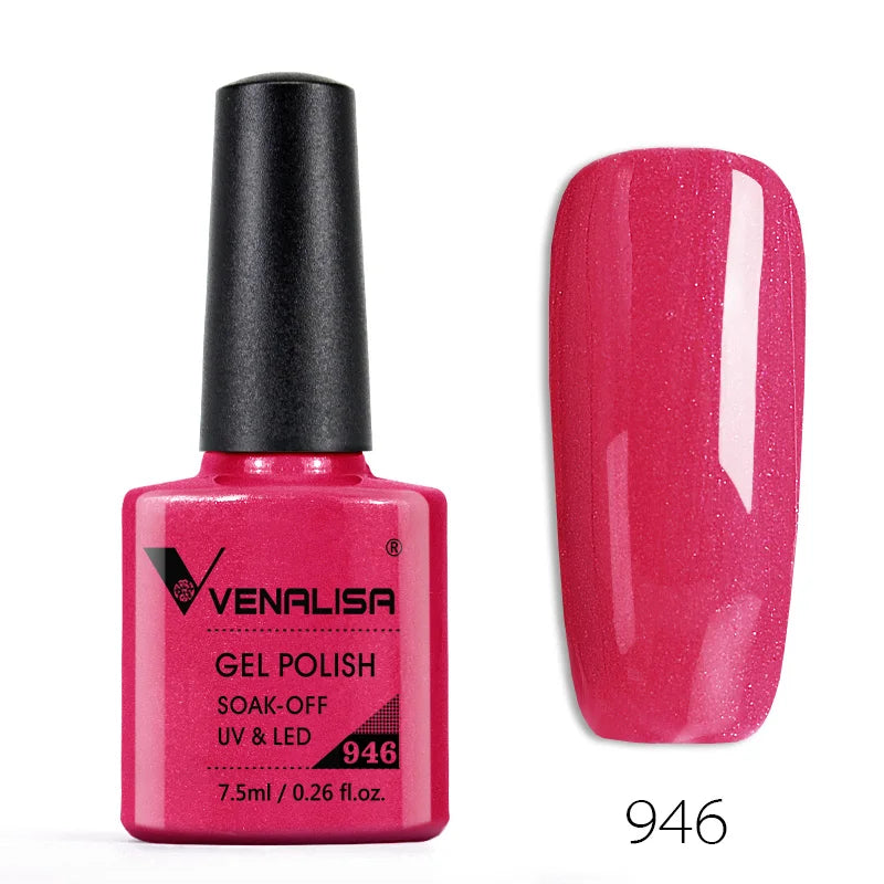 Venalisa Fashion Bling 7.5ml Nude Color Series Soak Off UV LED Nail Gel Polish Cosmetics Nail Manicure Gel Polish Nail Varnish
