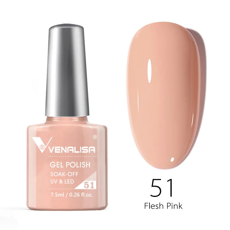Venalisa Fashion Bling 7.5ml Nude Color Series Soak Off UV LED Nail Gel Polish Cosmetics Nail Manicure Gel Polish Nail Varnish