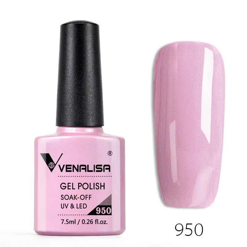 Venalisa Fashion Bling 7.5ml Nude Color Series Soak Off UV LED Nail Gel Polish Cosmetics Nail Manicure Gel Polish Nail Varnish