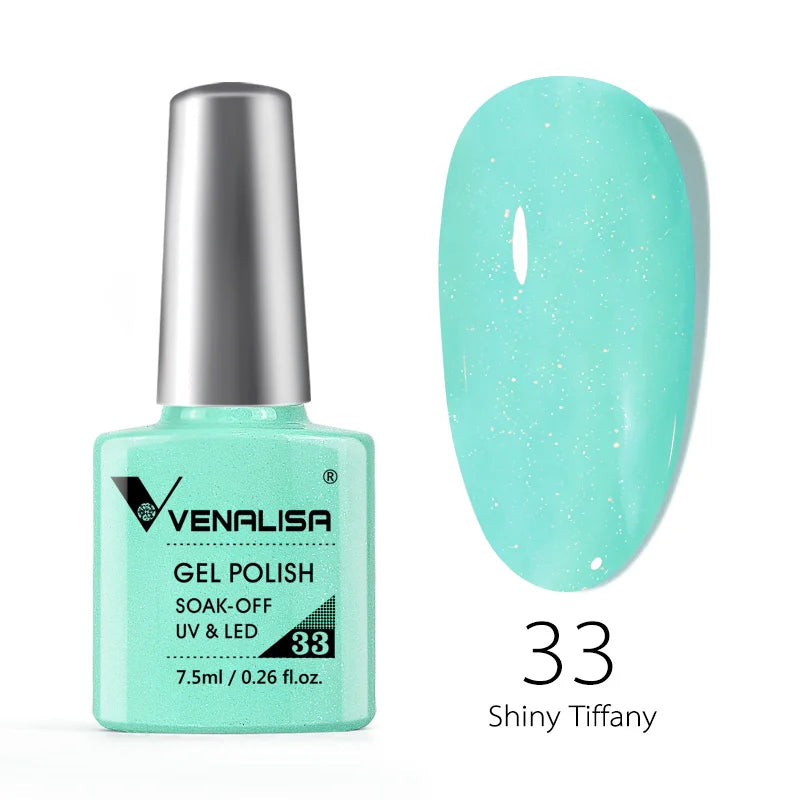 Venalisa Fashion Bling 7.5ml Nude Color Series Soak Off UV LED Nail Gel Polish Cosmetics Nail Manicure Gel Polish Nail Varnish