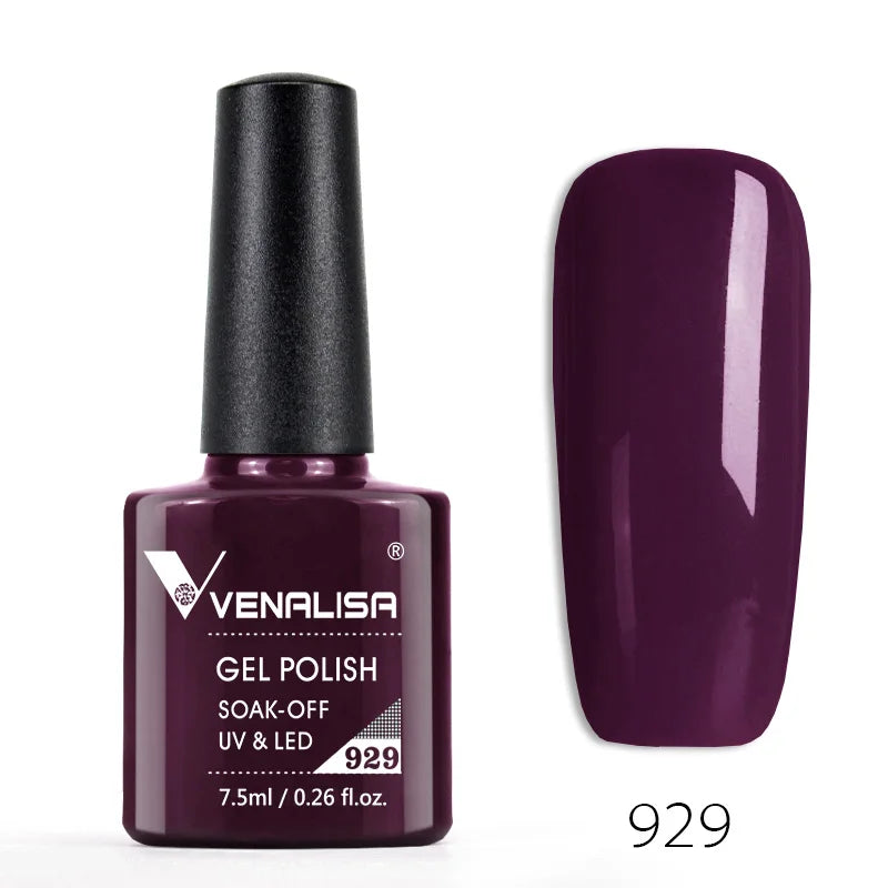 Venalisa Fashion Bling 7.5ml Nude Color Series Soak Off UV LED Nail Gel Polish Cosmetics Nail Manicure Gel Polish Nail Varnish