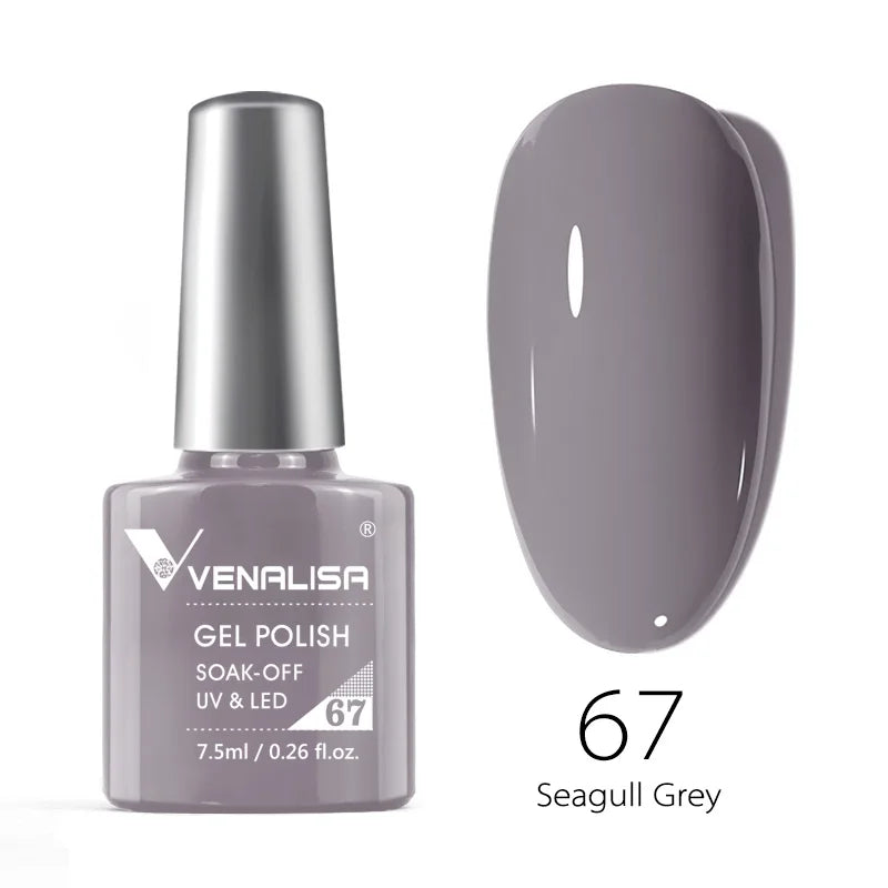 Venalisa Fashion Bling 7.5ml Nude Color Series Soak Off UV LED Nail Gel Polish Cosmetics Nail Manicure Gel Polish Nail Varnish