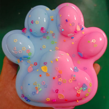 Cat Paw Pinching and Decompressing Toy Giant Squeeze Cat Paw Toys Soft Sticky Stress Relief Relax Toys