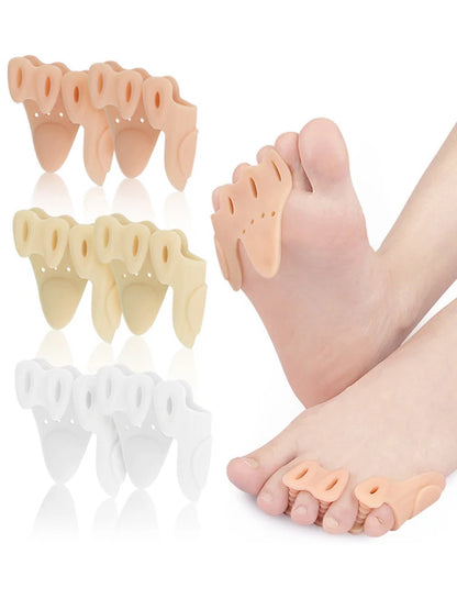 1Pair Little Toe Pinkie Foot Thumb For Daily Use Hallux Valgus Silicone Correction Gel Toe Bunion Guard Foot Care Toe Separator
