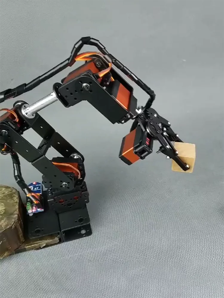 MG996 Robot Arm Bracket 6 DOF Robot Arm Frame DIY Kit Open Source Code and Tutorial UNO/ESP32/STM32 Programmable Starter Kit