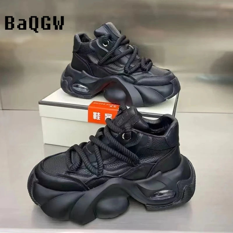 Designer Style Men Shoes Autumn Winter Comfortable Men's Thick Platform Sneakers Fashion Casual Shoes Sports Trainers Tenis