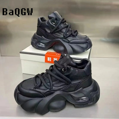 Designer Style Men Shoes Autumn Winter Comfortable Men's Thick Platform Sneakers Fashion Casual Shoes Sports Trainers Tenis