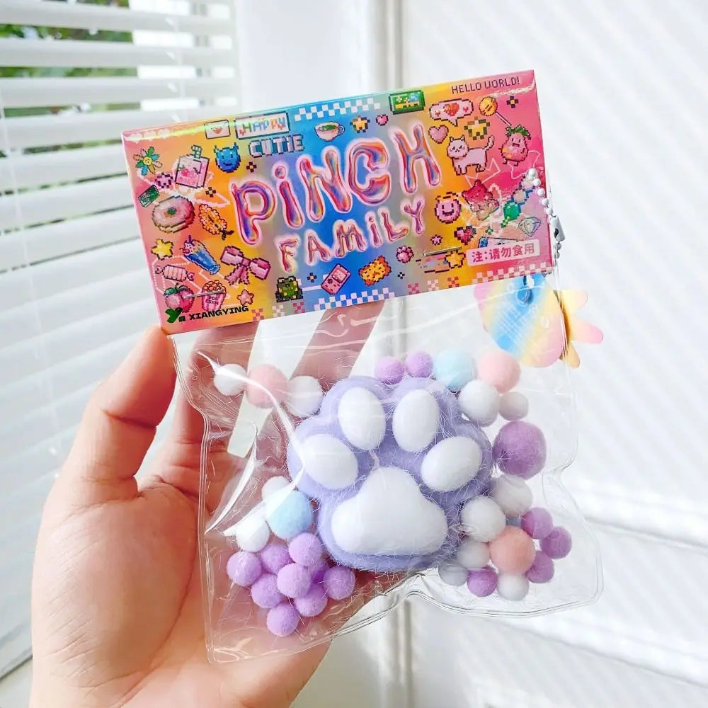 Stress Relief Relax Toys gift Cartoon Pinching Cat Paw Decompressing Toy Squeeze Cat Paw Toys