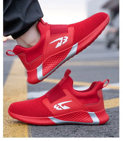Breathable Men Safety Shoes Steel Toe Work Shoes Outdoor Hiking Sneakers Lightweight Anti-Smash Safety Boots Footwear Male