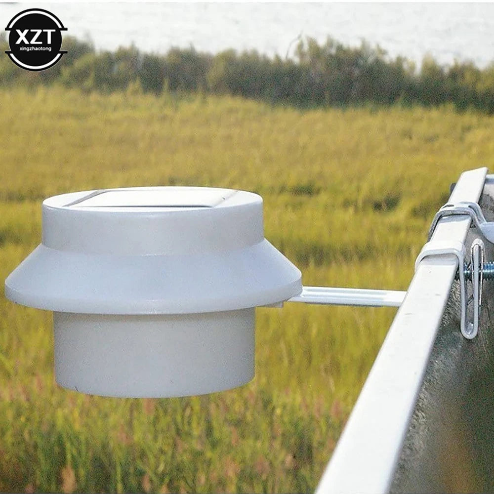 Solar Light 3LED Railing Outdoor Decoration Lamp Eaves Courtyard Garden Wall Fence Sink Landscape Induction Illumination Lantern