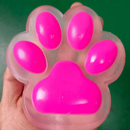 Cat Paw Pinching and Decompressing Toy Giant Squeeze Cat Paw Toys Soft Sticky Stress Relief Relax Toys