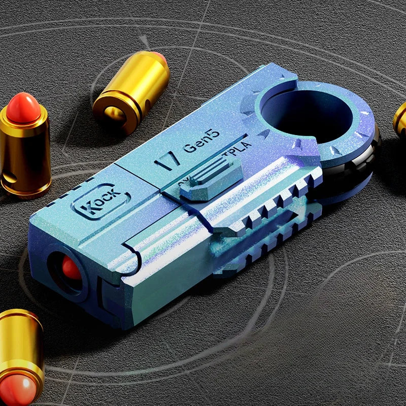 Fidget Roller Pistol Guns Eject Stress Relief Toy Edc Stan Gun Best Spinner Mechanical Pushing Sensory Cool Stuff Lure Adults