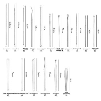 8/32pcs Manicure Set Professional Pedicure Kit Nail Scissors Grooming Kit Stainless Steel Manicure Cutters Nail Beauty Tools