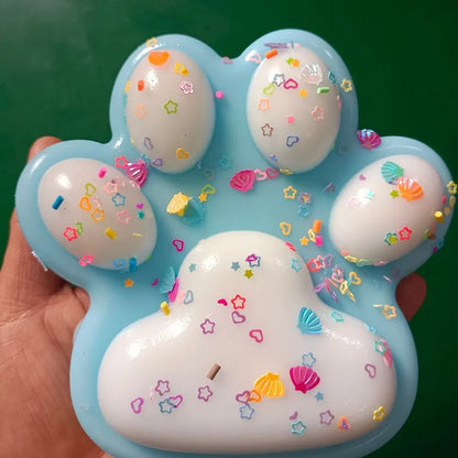 Cat Paw Pinching and Decompressing Toy Giant Squeeze Cat Paw Toys Soft Sticky Stress Relief Relax Toys