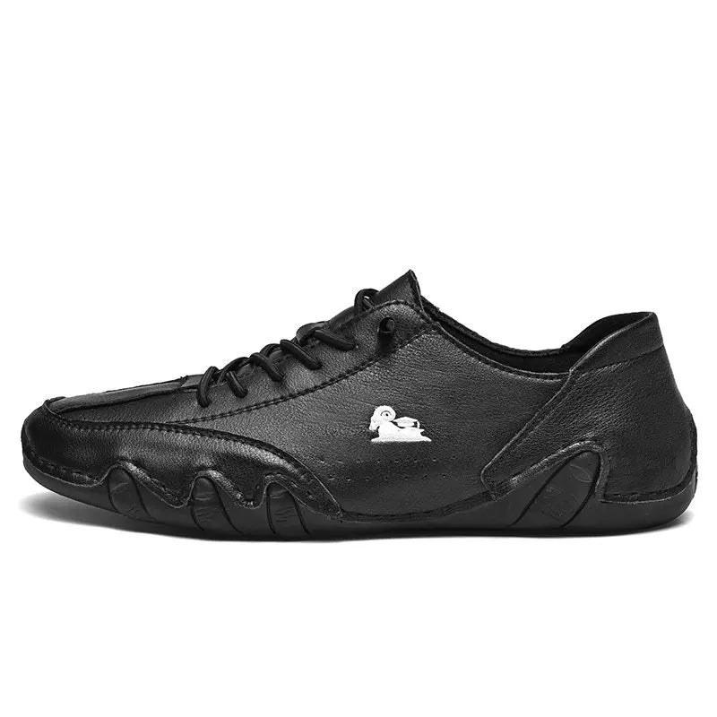 Men Casual Outdoor Fashion Sneakers Soft Leather Sneakers High Top Luxury Men Classic Walking Shoes Winter Motocross Boots 35-50