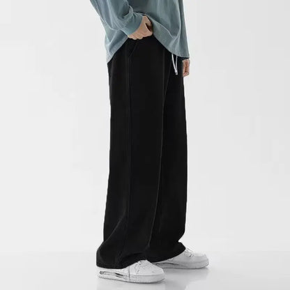 Jeans Men's Spring and Autumn 2025 New Loose High Street Straight Wide-leg Pants Floor-drag Summer Casual Long Pants Men