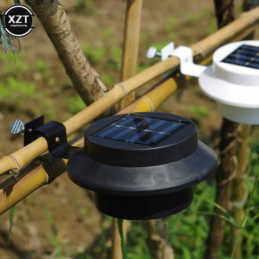 Solar Light 3LED Railing Outdoor Decoration Lamp Eaves Courtyard Garden Wall Fence Sink Landscape Induction Illumination Lantern