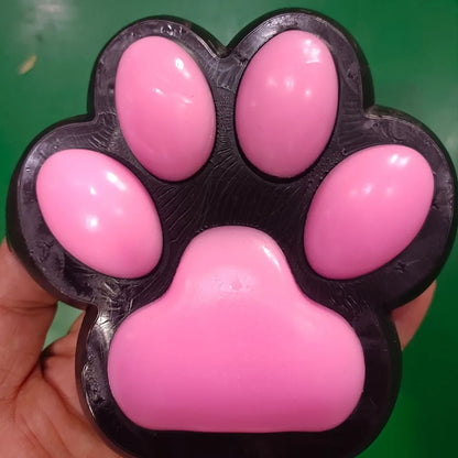 Cat Paw Pinching and Decompressing Toy Giant Squeeze Cat Paw Toys Soft Sticky Stress Relief Relax Toys