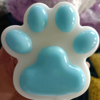 Cat Paw Pinching and Decompressing Toy Giant Squeeze Cat Paw Toys Soft Sticky Stress Relief Relax Toys
