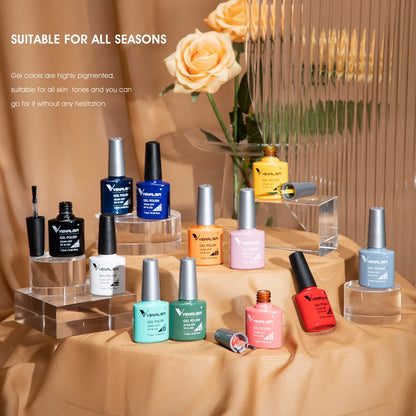 Venalisa Fashion Bling 7.5ml Nude Color Series Soak Off UV LED Nail Gel Polish Cosmetics Nail Manicure Gel Polish Nail Varnish