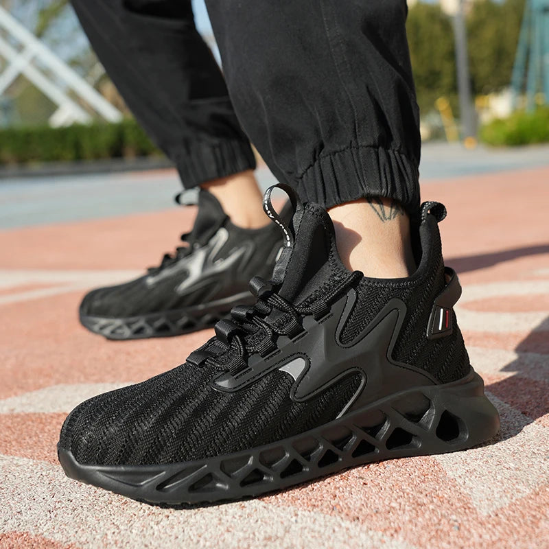 Security Boots for Men Work Sneakers Women Boots Breathable Steel Toe Shoes Safety Puncture-Proof Men Indestructible Boots