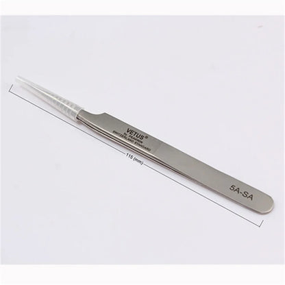 VETUS Stainless Steel Tweezers High Precision Set Eyelash Extension 3d Eyelashes Extensions Vetus Tweezer Tools Pincet