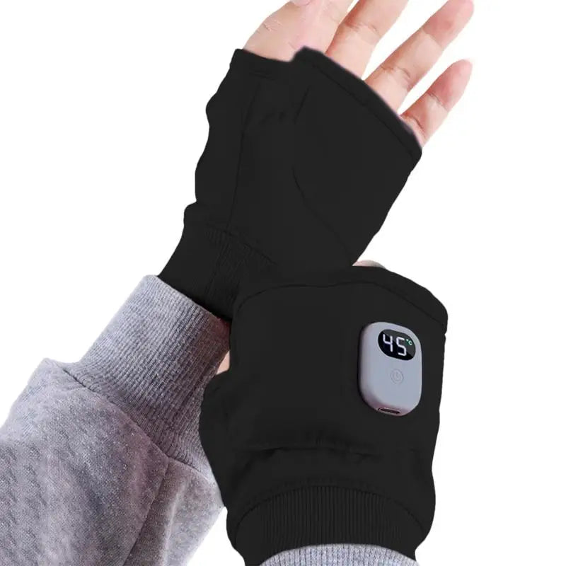 Fingerless Heated Gloves – Fast Heating, USB Rechargeable, and Perfect for Winter Work