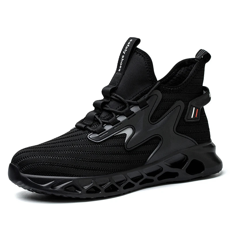 Security Boots for Men Work Sneakers Women Boots Breathable Steel Toe Shoes Safety Puncture-Proof Men Indestructible Boots