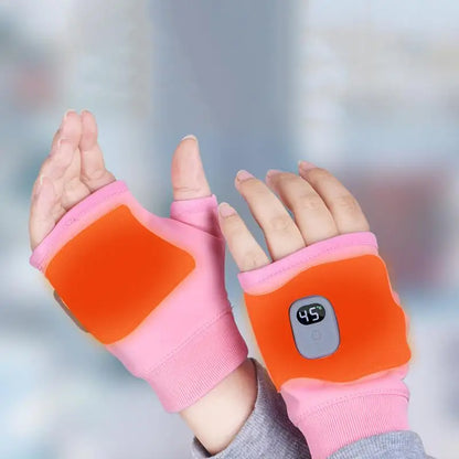 Fingerless Heated Gloves – Fast Heating, USB Rechargeable, and Perfect for Winter Work