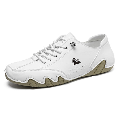 Men Casual Outdoor Fashion Sneakers Soft Leather Sneakers High Top Luxury Men Classic Walking Shoes Winter Motocross Boots 35-50