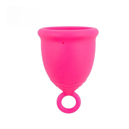 Menstrual Cup with Ring Easy Removal Collector Silicone Cup Period Reusable Feminine Care Tampon Health Beauty Menstrual Cup