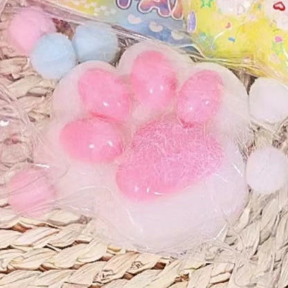 Stress Relief Relax Toys gift Cartoon Pinching Cat Paw Decompressing Toy Squeeze Cat Paw Toys