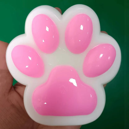 Cat Paw Pinching and Decompressing Toy Giant Squeeze Cat Paw Toys Soft Sticky Stress Relief Relax Toys