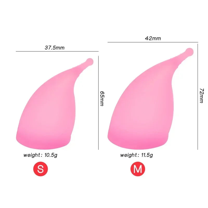 Women Menstrual Cup Menstrual Period Cup Medical Grade Silicone Feminine Hygiene Copa Menstrual De Silicone Medica Reusable Cup