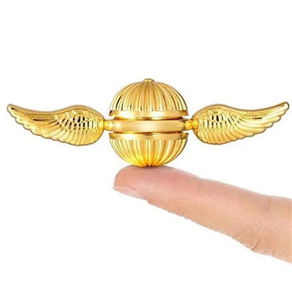 Fun Golden Snitch Cupid Fidget Spinner Antistress Hand Rotation Fidget Toys Angel Wings Hand Spinner For Kids Children Gifts