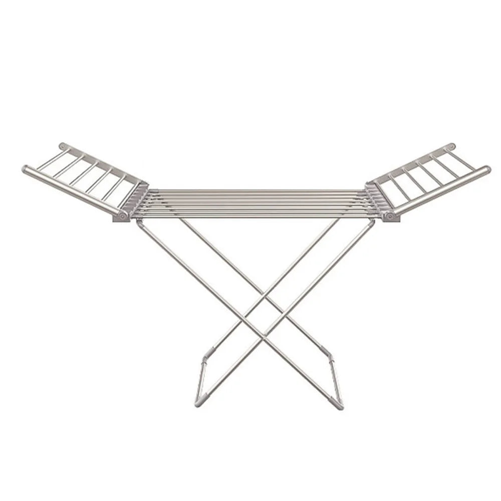 147.5 * 53cm Indoor Drying Clothes Rack, Floor Folding Electric Towel Dryer, Drying Baby Clothes, Heating Clothes Rack