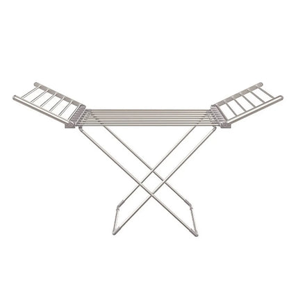 147.5 * 53cm Indoor Drying Clothes Rack, Floor Folding Electric Towel Dryer, Drying Baby Clothes, Heating Clothes Rack