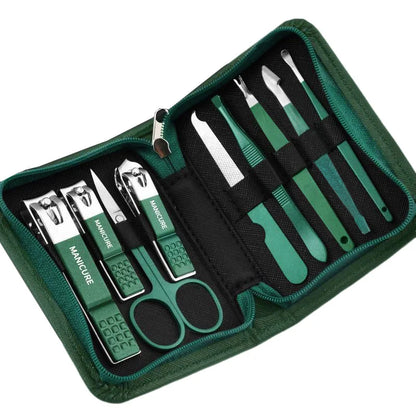 6/9 Pcs Set Professional Piece Nail Care Kit Stainless Steel Manicure & Pedicure Set Nail Clipper Set with Travel Case