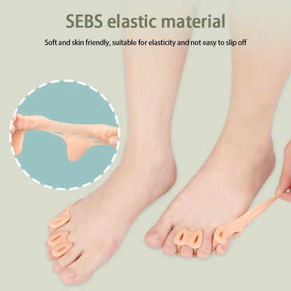 1Pair Little Toe Pinkie Foot Thumb For Daily Use Hallux Valgus Silicone Correction Gel Toe Bunion Guard Foot Care Toe Separator