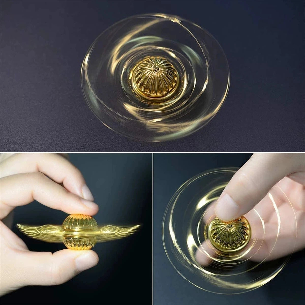 Fun Golden Snitch Cupid Fidget Spinner Antistress Hand Rotation Fidget Toys Angel Wings Hand Spinner For Kids Children Gifts