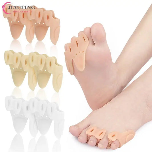 1Pair Little Toe Pinkie Foot Thumb For Daily Use Hallux Valgus Silicone Correction Gel Toe Bunion Guard Foot Care Toe Separator