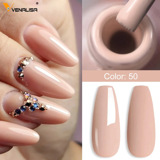 Venalisa Fashion Bling 7.5ml Nude Color Series Soak Off UV LED Nail Gel Polish Cosmetics Nail Manicure Gel Polish Nail Varnish